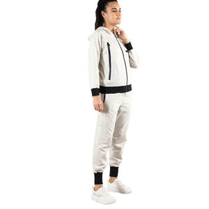 Sudaderas con capucha desgastadas personalizadas, conjunto de pantalones de chándal Vintage, chándales esenciales de invierno para correr, ropa de calle, chándales para mujer - Product Image 4