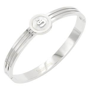 Bracciale braccialetto alla moda in acciaio inossidabile placcato oro 6mm di larghezza serpente - Product Image 1