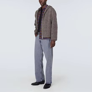 Suéter Clásico para Mujer con Cuello en V, Color Gris Escarchado, Cómodo y Elegante para Atuendos Diarios y Ropa Casual de Oficina - Product Image 5