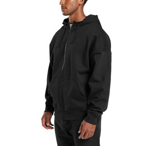 Sweat à capuche d'hiver personnalisé pour homme - Coton athlétique, polaire en polyester, impression numérique, broderie, teinture unie, écologique - Product Image 2