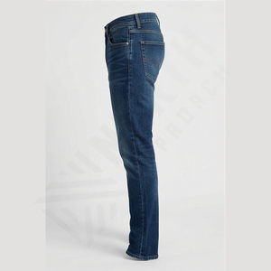 กางเกงยีนส์เดนิมสีดำทรงสลิมฟิตแบบยืดสำหรับผู้ชาย สไตล์ตรง เหมาะสำหรับใส่ลำลองทุกวันและสไตล์สตรีท ให้ความสบาย ขายส่ง - Product Image 3