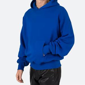Sweat à capuche en molleton vierge décontracté d'hiver pour hommes de la meilleure qualité, conception à glissière, service OEM disponible, impression bouffante de couleur unie. - Product Image 1