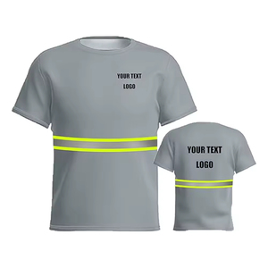 Short Sleeve Reflective <b>Flame</b> Retardant Safety Work <b>Shirt</b> High Visibility Industrial Workwear Construction Fluorescent Polo - Product Image 5