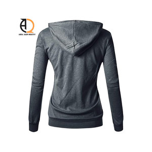 เสื้อฮู้ดผู้หญิงสีพื้นมีสไตล์ - Product Image 2