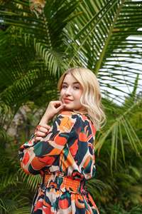 Haute qualité femme tendance robe asymétrique pour les femmes Polyester perles robe d'été femmes élégante dame porter de belles robes - Product Image 2