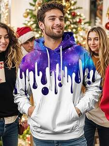 Sweat-shirts décontractés pour hommes, couleur unie, coupe classique, 100% coton, écologiques, respirants, avec poche, haute qualité - Product Image 3