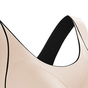 Sujetador deportivo de alta sujeción para mujer, talla grande, con espalda cruzada y hebilla lateral, logotipo, color y tela personalizables, hecho en Pakistán. - Product Image 5