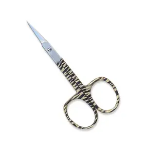 Printed Pattern High-Carbon Cuticle Scissors Manicure Beauty Salon 3.5'' Manicure Pedicure Scissors Fine Edge <b>Nail</b> Scissors - Product Image 4