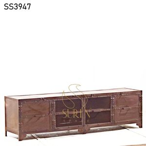 Dernier meuble TV indien artisanal en bois de manguier meuble à tiroirs en bois fait à la main pour le salon meubles de maison - Product Image 6