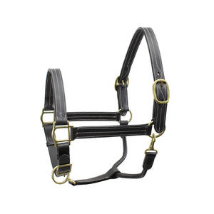 Halter d'équitation en cuir pur 100% de meilleure qualité avec support de jambe martelé du Pakistan - Product Image 6