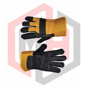 Gants de travail en cuir, paume entière, résistants aux déchirures, antidérapants, anti-coupures, antistatiques, pour la lutte contre l'incendie, sans silicone, sans poudre - Product Image 6