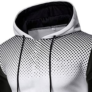 Men's High Quality Two-Piece Eco-Friendly Plus Size Tracksuit Solid <b>Hoodie</b> Fitness Clothing Customizable Logo Comfortable - Product Image 5