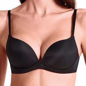 Sujetador push-up inalámbrico para mujer Invisible + 1 copa de talla Escote profundo Microfibra suave - Product Image 3