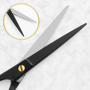 Ciseaux de coiffure professionnels 6,5 pouces en acier inoxydable à haute teneur en carbone de qualité supérieure, pour gauchers, design ergonomique, coupe de cheveux - Product Image 5