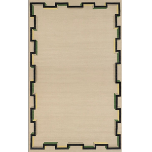 Tapis de luxe modernes écologiques en laine mélangée, tissés à la main, en couleur unie, ensembles de tapis de sol antidérapants, lavables, doux et confortables - Product Image 4