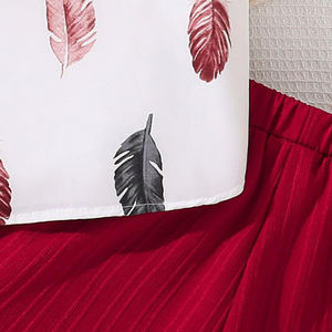 Vêtements d'été pour filles, nouveaux vêtements pour enfants, 7-12 ans, haut à manches courtes imprimé, short assorti - Product Image 5