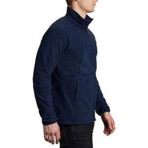 Haute qualité prix de gros Logo personnalisé et conception randonnée Sherpa veste polaire hommes col montant toile de style rue haute - Product Image 3