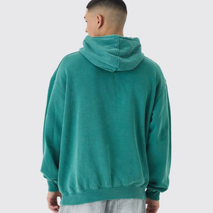 Vente en gros de sweat à capuche délavé en coton mélangé pour hommes sweats à capuche surdimensionnés pour hommes nouveau design basique vêtements de sport - Product Image 6
