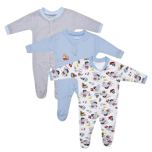 Mameluco de bebé de algodón infantil con botones a presión ropa de dormir suave para niños pequeños cómodo OEM al por mayor - Product Image 5