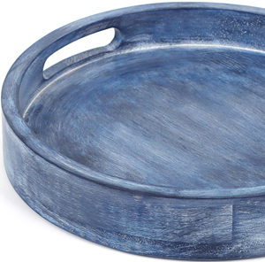 Bandeja de servicio de madera de mango de alta calidad hecha a mano, vajilla decorativa elegante para restaurantes, hoteles, el mejor Material para uso de almacenamiento - Product Image 1