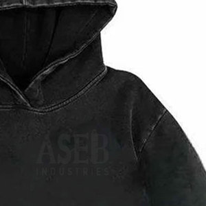 เสื้อฮู้ดผู้ชายแบบสั่งตัดสไตล์สตรีทโอเวอร์ไซส์ผ้าคอตตอน100% สำหรับฤดูหนาว - Product Image 3