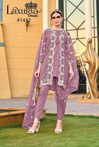 Kurti Paird élégant de travail de broderie lourde classique de qualité d'exportation avec intérieur pour la collection de vêtements de mariage de femmes pour la vente en gros - Product Image 2