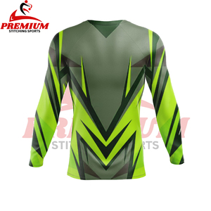 Chemises de compression à manches longues personnalisées BJJ MMA respirantes à séchage rapide écologiques sublimées Rash Guard pour hommes OEM ODM à bas prix - Product Image 2