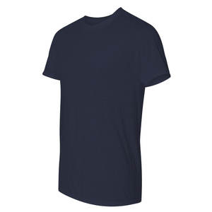Venta al por mayor 100% de alta calidad de algodón orgánico camiseta para hombres de color sólido de cuello redondo tejido de punto camiseta en blanco - Product Image 5