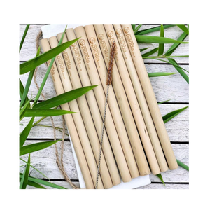 Pajitas de bambú naturales de 20cm, pajitas de bambú naturales, pailles de bambú desechables ecológicos de 99 GD - Product Image 3