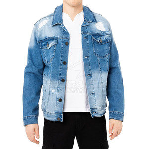 Veste d'hiver unisexe de la meilleure qualité avec style à séchage rapide 100% coton automne hiver veste en jean avec logo avant - Product Image 3