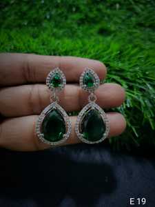 Indian Latest Exclusive Designer Light Weight With American <b>Diamond</b> <b>Earring</b> Women for Party Women's Fashionable Party - Product Image 2