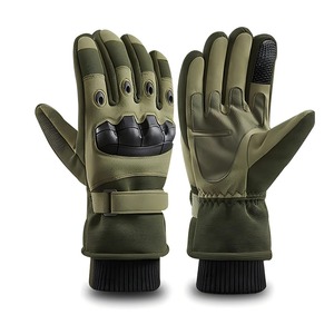 Gants de moto tactiques pour hommes et femmes avec embouts de protection des articulations et fermeture velcro réglable - Product Image 1