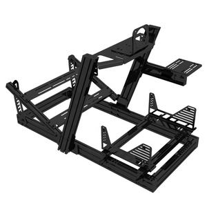 Cadre de cockpit en aluminium de haute qualité pour la simulation de course, simulateur de voiture réglable avec configuration de conduite et de jeu VR, confort de formation - Product Image 1
