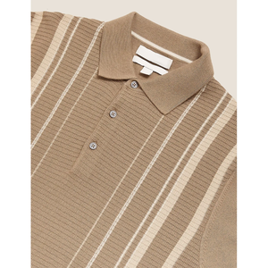 Polo pour homme en gros, style classique simple, col polo, pull polyvalent, tricot - Product Image 2