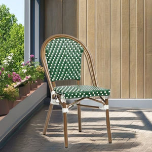 Silla de comedor de ratán minimalista cómoda de alta calidad, duradera para uso en dormitorio interior/exterior para hoteles, parques, Apartamentos - Product Image 3