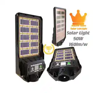 50W Potente Luz Solar Luz IP65 Impermeable Exterior Solar Calle Para Garaje Jardín