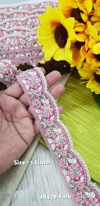 ผ้าลูกไม้ปักเลื่อมงานออกแบบให้มีหกสีให้เลือกความกว้าง1.5สำหรับเสื้อผ้าและขายต่อ - Product Image 5