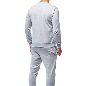 Conjunto deportivo de invierno para hombre superventas, diseño transpirable de secado rápido con chándal teñido liso - Product Image 5