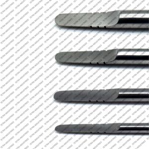 Cinceles dentales para dividir huesos de acero inoxidable, 4 Uds., juego de instrumentos quirúrgicos curvos rectos, limpieza de agarre ergonómico Manual - Product Image 2