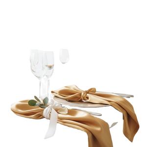 Servilletas de Mesa de Tela Satén de Lujo de Primera Calidad, 20x20 Pulgadas, Ecológicas, Duraderas, ROSEHANCOLLECTION, Personalizables - Product Image 1