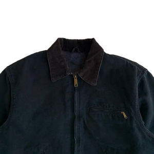 Chaqueta impermeable de algodón 100% de peso pesado a la moda personalizada, chaqueta de invierno Sherpa Street Canvas Vintage con cremallera - Product Image 6