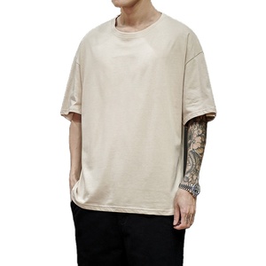T-shirt Homme en Coton Coupe Droite de Haute Qualité, Style Urbain, Respirant, Molleton Lourd 220g, Anti-Plis, Personnalisable, Vente en Gros - Product Image 3