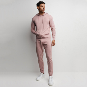 Alta calidad, tamaño de la UE, poliéster, hombres, con capucha, atléticos, con cremallera completa, trajes de sudor, logotipo personalizado, conjunto de ropa de entrenamiento ecológica para trotar - Product Image 2