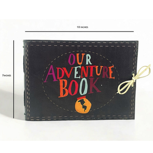 Notre album photo d'aventure, cadeau d'anniversaire, journal de voyage, scrapbook et junk journal, livre de souvenirs fait main, 10x7 pouces - Product Image 1