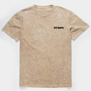 Camisetas de Algodón 100% de la Mejor Calidad con Lavado Ácido para Hombre, Transpirables y Ecológicas, Casuales, de Manga Corta, Ligeras, al por Mayor - Product Image 1