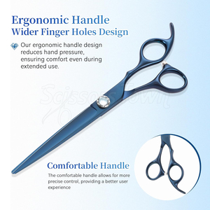 Professional Pet Grooming <b>Scissors</b> for Groomers and Pet Owners High Quality Steel Blades Comfortable Design - Product Image 6