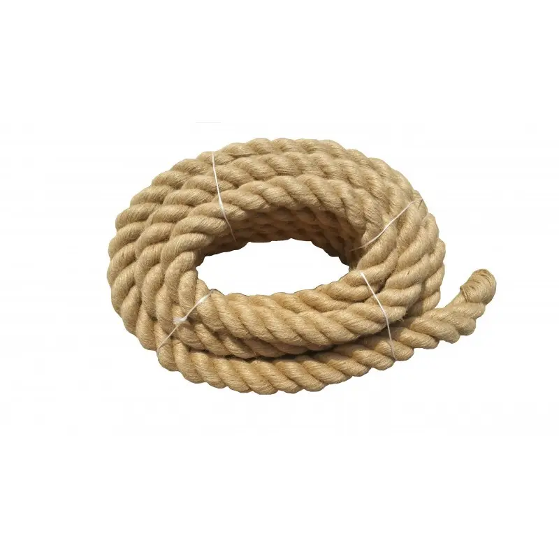 High Quality Export Oriented 100% Natural Jute Natural Color Spool Package Rattan Jute Hessian Rope From Bangladesh