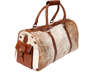 Sac de sport de luxe en cuir véritable et cuir de vachette avec roues grande capacité Sports Gym Night Weekender Duffel Bagages Bag - Product Image 2