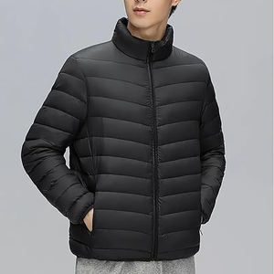 Chaqueta acolchada de invierno para hombre, chaquetas con aislamiento de nailon a prueba de viento y resistente al agua, bolsillos con cremallera, chaquetas acolchadas de estilo informal - Product Image 3