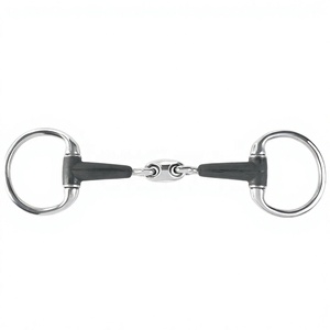 Bocado para Caballo de Acero Inoxidable con Montura Eggbutt y Boquilla de Goma, Equipo de Equitación de Calidad, Modelo RJI-HREB-1109 RIAZ JAMAL INTERNATIONAL - Product Image 3